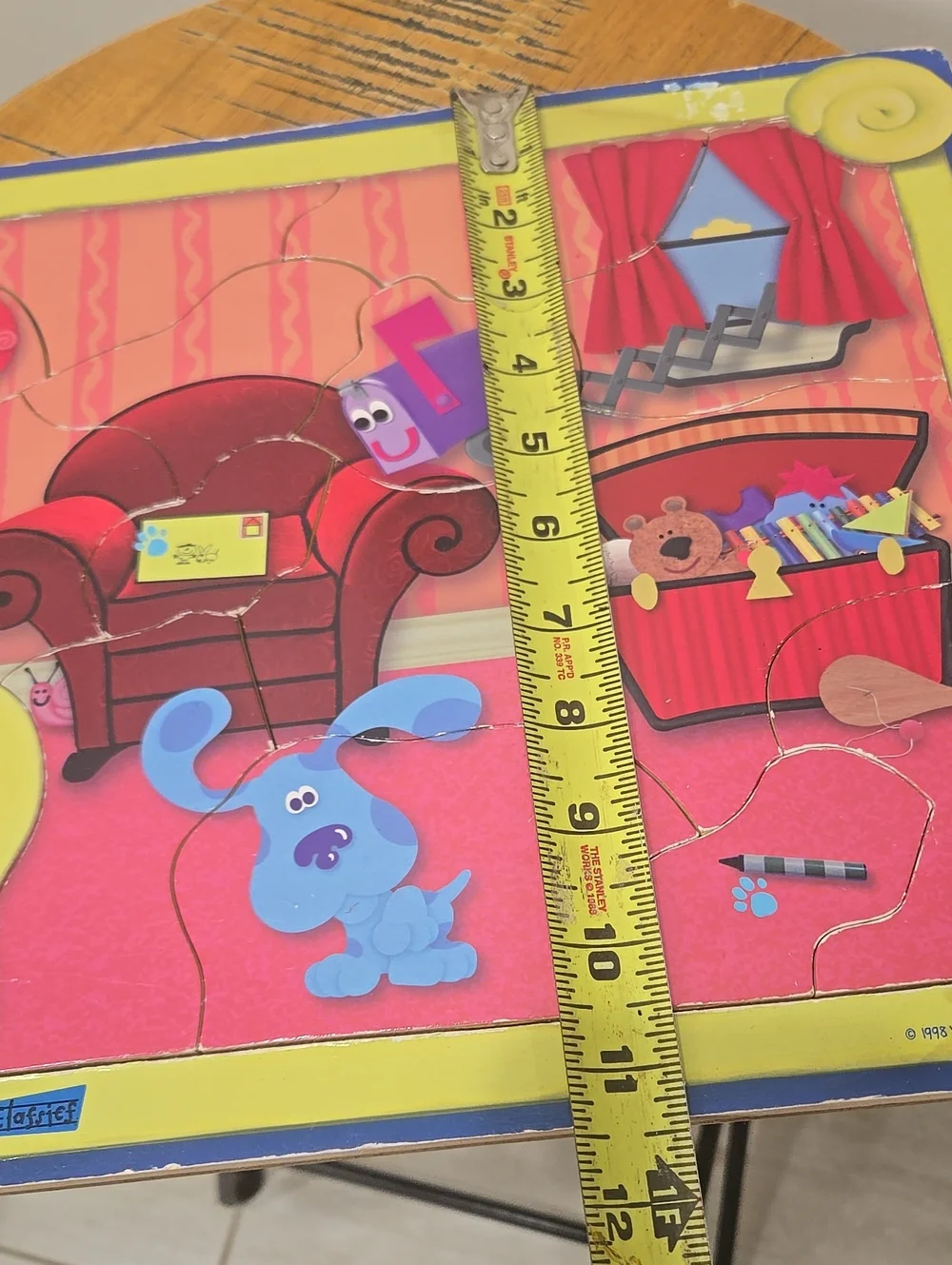 Vintage 1998 Blues Clues Wooden Puzzle